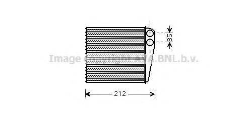 AVA QUALITY COOLING RT6396 Теплообмінник, опалення салону