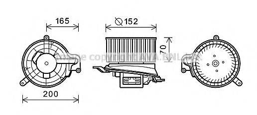 AVA QUALITY COOLING RT8519 Електродвигун, вентиляція салону