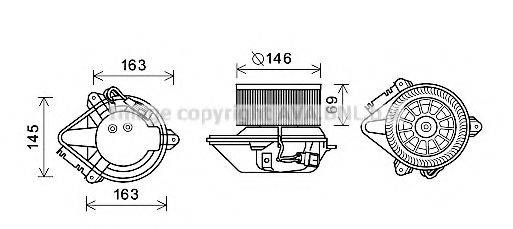 AVA QUALITY COOLING RT8584 Електродвигун, вентиляція салону