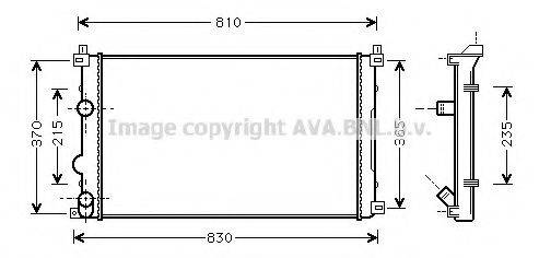 AVA QUALITY COOLING RTA2322 Радіатор, охолодження двигуна