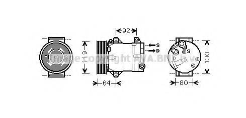 AVA QUALITY COOLING RTAK429 Компресор, кондиціонер