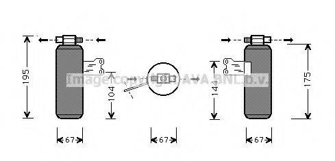 AVA QUALITY COOLING RTD027 Осушувач, кондиціонер