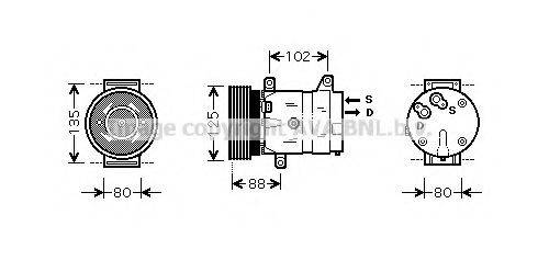 AVA QUALITY COOLING RTK367 Компресор, кондиціонер