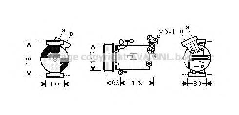 AVA QUALITY COOLING RTK384 Компресор, кондиціонер