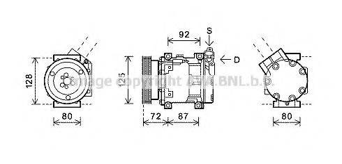 AVA QUALITY COOLING RTK468 Компресор, кондиціонер