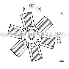 AVA QUALITY COOLING SA7023 Вентилятор, охолодження двигуна