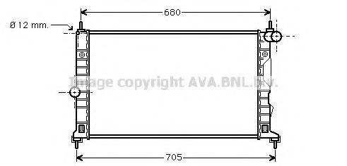 AVA QUALITY COOLING SB2055 Радіатор, охолодження двигуна