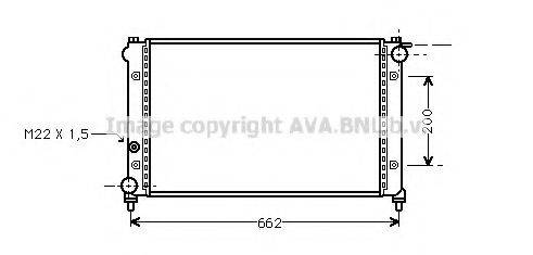 AVA QUALITY COOLING STA2005 Радіатор, охолодження двигуна