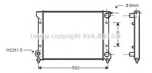 AVA QUALITY COOLING STA2027 Радіатор, охолодження двигуна