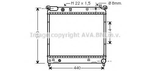 AVA QUALITY COOLING SZ2036 Радіатор, охолодження двигуна