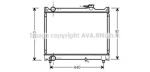 AVA QUALITY COOLING SZ2046 Радіатор, охолодження двигуна