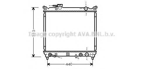 AVA QUALITY COOLING SZ2072 Радіатор, охолодження двигуна