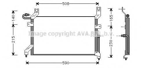 AVA QUALITY COOLING SZ5026 Конденсатор, кондиціонер