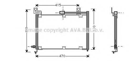 AVA QUALITY COOLING SZ5037 Конденсатор, кондиціонер