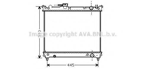 AVA QUALITY COOLING SZA2024 Радіатор, охолодження двигуна