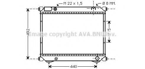 AVA QUALITY COOLING SZA2039 Радіатор, охолодження двигуна