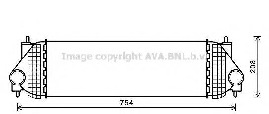 AVA QUALITY COOLING SZA4134 Інтеркулер