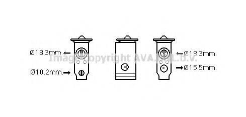 AVA QUALITY COOLING TO1671 Розширювальний клапан, кондиціонер