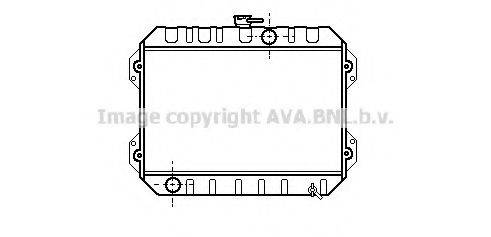 AVA QUALITY COOLING TO2004 Радіатор, охолодження двигуна