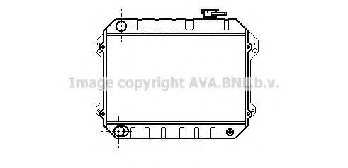 AVA QUALITY COOLING TO2068 Радіатор, охолодження двигуна