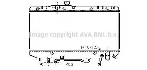 AVA QUALITY COOLING TO2143 Радіатор, охолодження двигуна