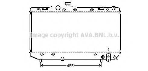 AVA QUALITY COOLING TO2144 Радіатор, охолодження двигуна