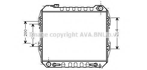 AVA QUALITY COOLING TO2165 Радіатор, охолодження двигуна