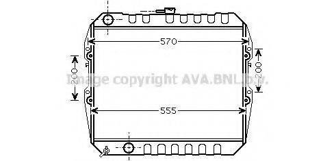 AVA QUALITY COOLING TO2183 Радіатор, охолодження двигуна