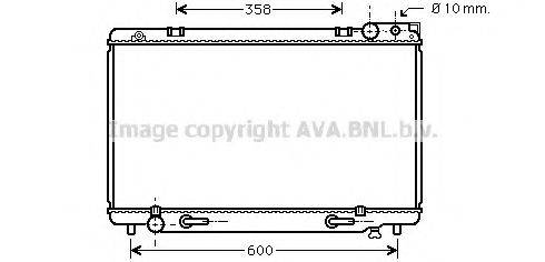 AVA QUALITY COOLING TO2185 Радіатор, охолодження двигуна