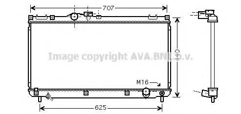 AVA QUALITY COOLING TO2321 Радіатор, охолодження двигуна