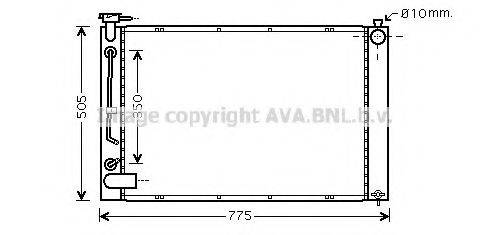 AVA QUALITY COOLING TO2343 Радіатор, охолодження двигуна