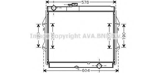 AVA QUALITY COOLING TO2642 Радіатор, охолодження двигуна