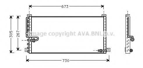 AVA QUALITY COOLING TO5216 Конденсатор, кондиціонер