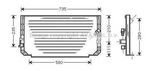 AVA QUALITY COOLING TO5279 Конденсатор, кондиціонер