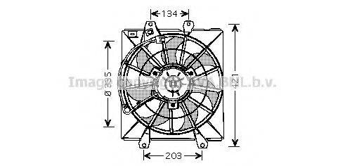 AVA QUALITY COOLING TO7507 Вентилятор, охолодження двигуна