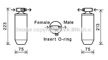 AVA QUALITY COOLING VLD023 Осушувач, кондиціонер