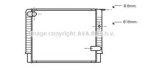 AVA QUALITY COOLING VO2033 Радіатор, охолодження двигуна