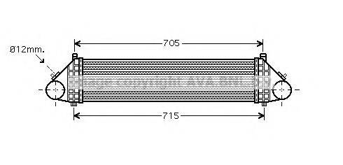 AVA QUALITY COOLING VO4164 Інтеркулер