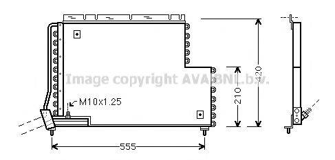 AVA QUALITY COOLING VO5131 Конденсатор, кондиціонер