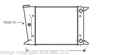 AVA QUALITY COOLING VW2002 Радіатор, охолодження двигуна