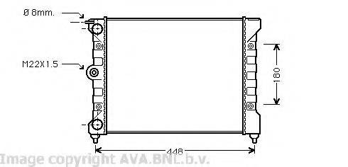 AVA QUALITY COOLING VW2038 Радіатор, охолодження двигуна