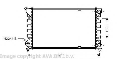 AVA QUALITY COOLING VW2066 Радіатор, охолодження двигуна