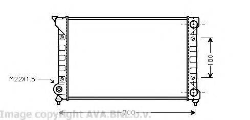 AVA QUALITY COOLING VW2072 Радіатор, охолодження двигуна