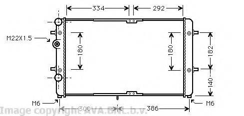 AVA QUALITY COOLING VW2180 Радіатор, охолодження двигуна