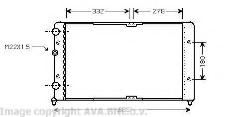 AVA QUALITY COOLING VW2191 Радіатор, охолодження двигуна