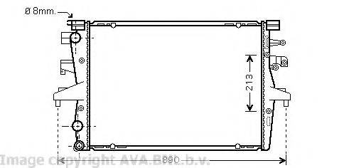 AVA QUALITY COOLING VW2230 Радіатор, охолодження двигуна