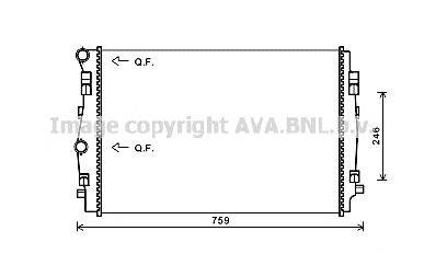 AVA QUALITY COOLING VW2344 Радіатор, охолодження двигуна