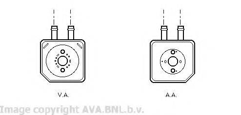 AVA QUALITY COOLING VW3086 масляний радіатор, моторне масло