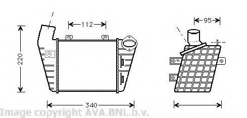 AVA QUALITY COOLING VW4159 Інтеркулер