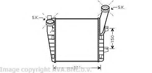 AVA QUALITY COOLING VW4263 Інтеркулер